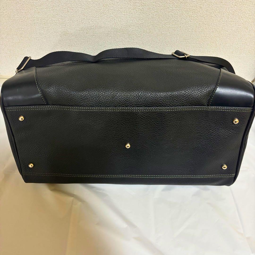 【美品】 ✨ピエールカルダン シボ革 2way ボストンバッグ 黒