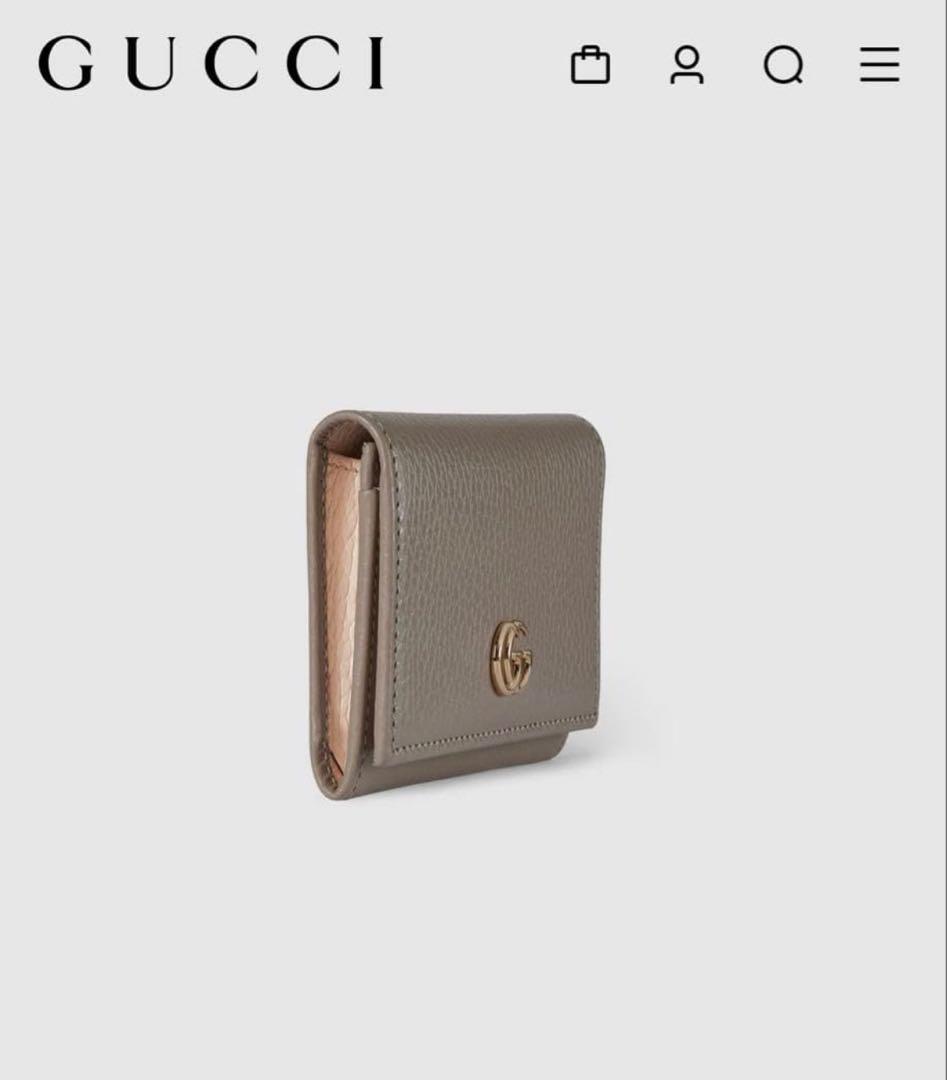 【1度のみ使用美品】GUCCI＊ダブルG バイカラー カードケース 名刺入れ