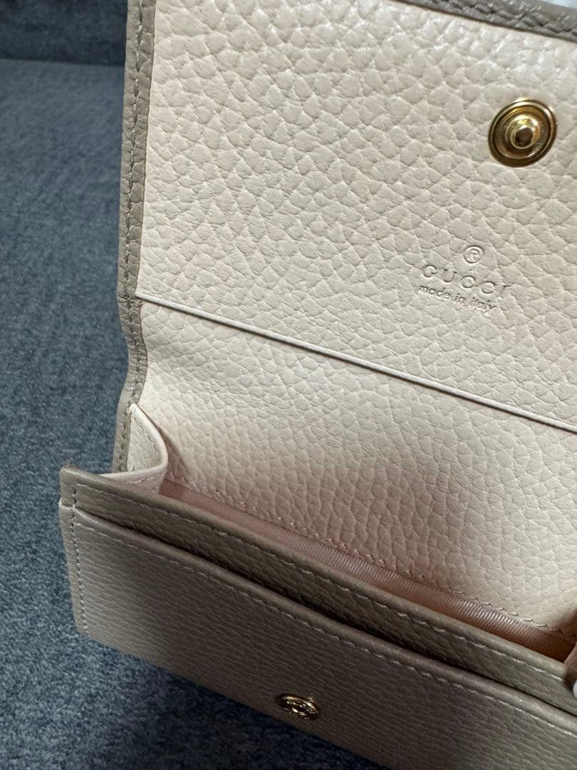 【1度のみ使用美品】GUCCI＊ダブルG バイカラー カードケース 名刺入れ