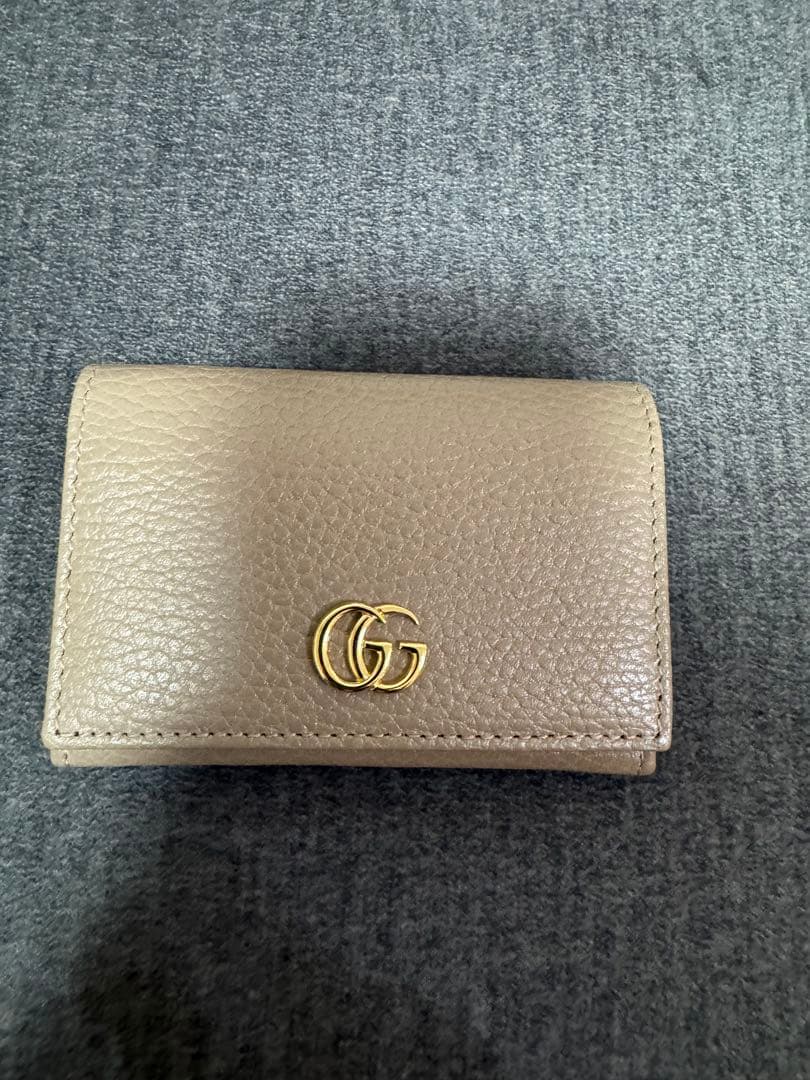 【1度のみ使用美品】GUCCI＊ダブルG バイカラー カードケース 名刺入れ