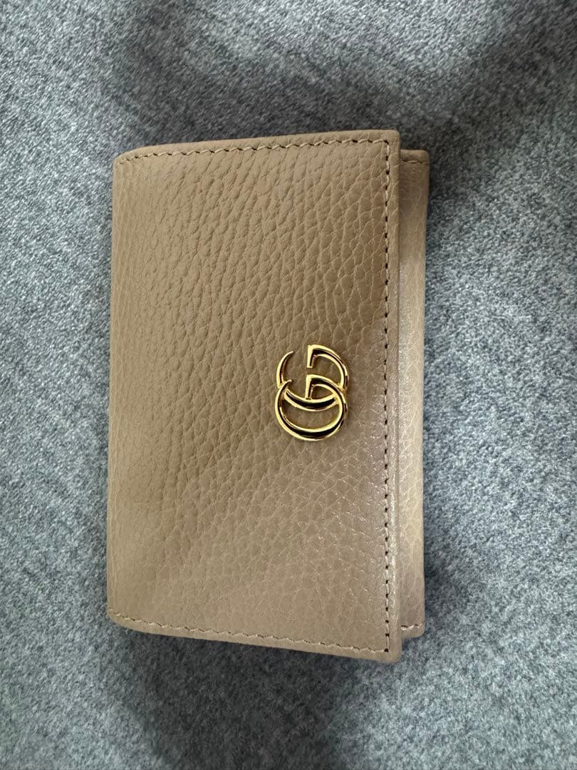 【1度のみ使用美品】GUCCI＊ダブルG バイカラー カードケース 名刺入れ