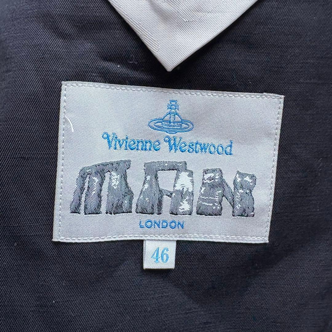 ヴィヴィアンウエストウッド 黒 ジャケット ブレザー 金ボタン オーヴ 刺繍
