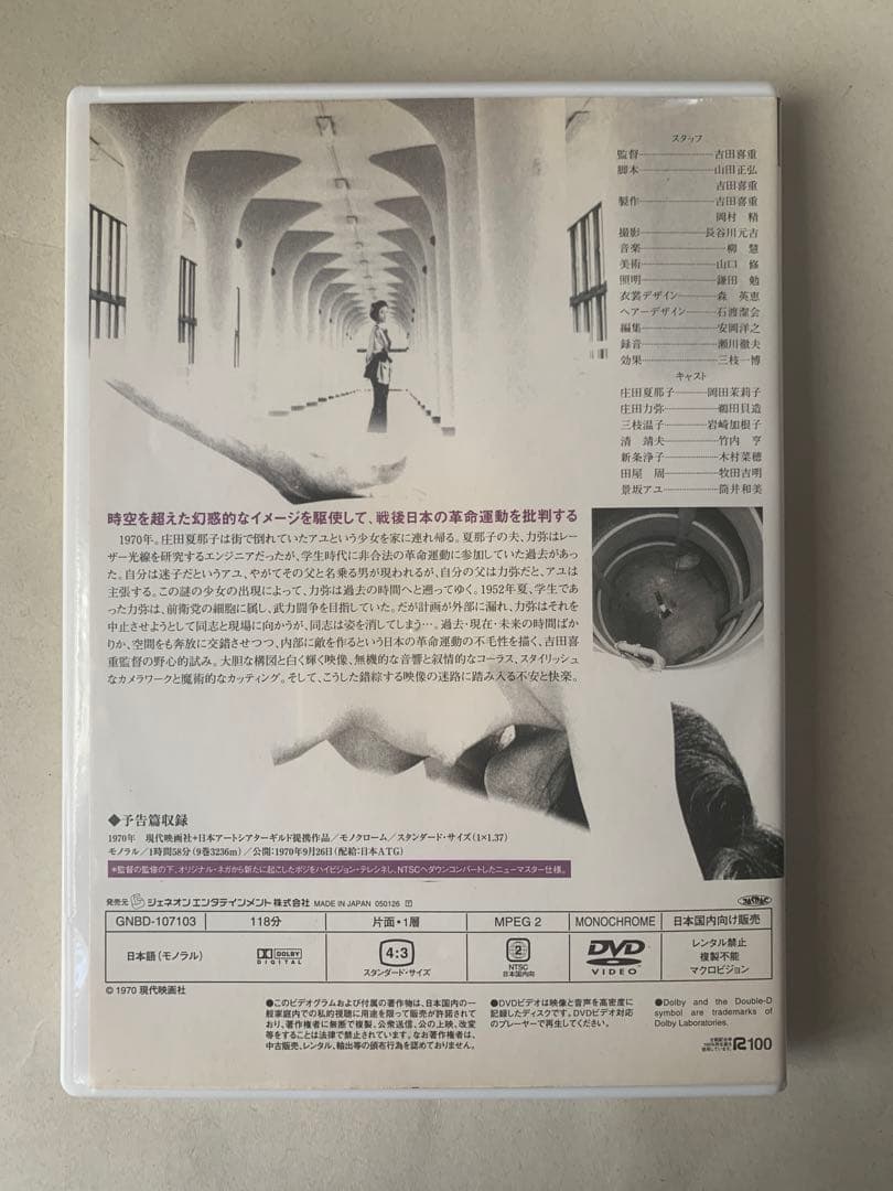 煉獄エロイカ 吉田喜重/岡田茉莉子サイン入りDVD