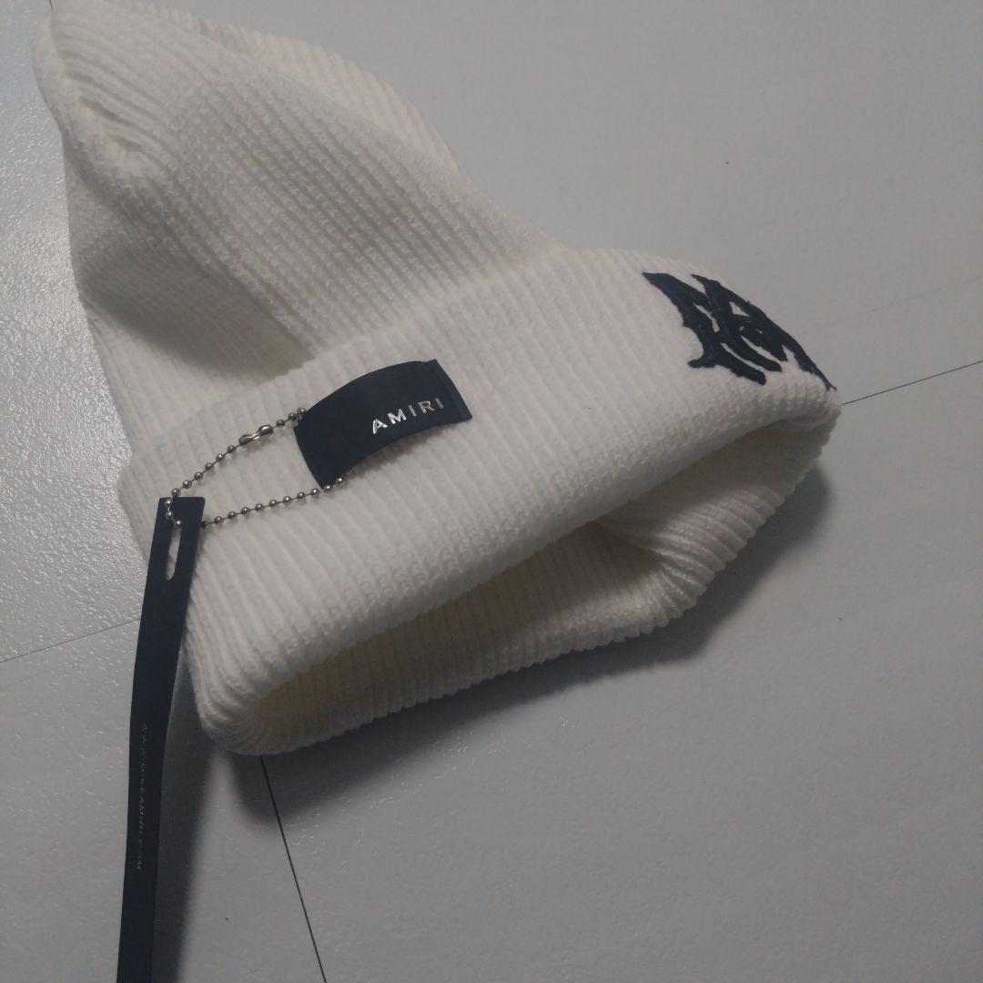 AMIRI　ニット帽　白