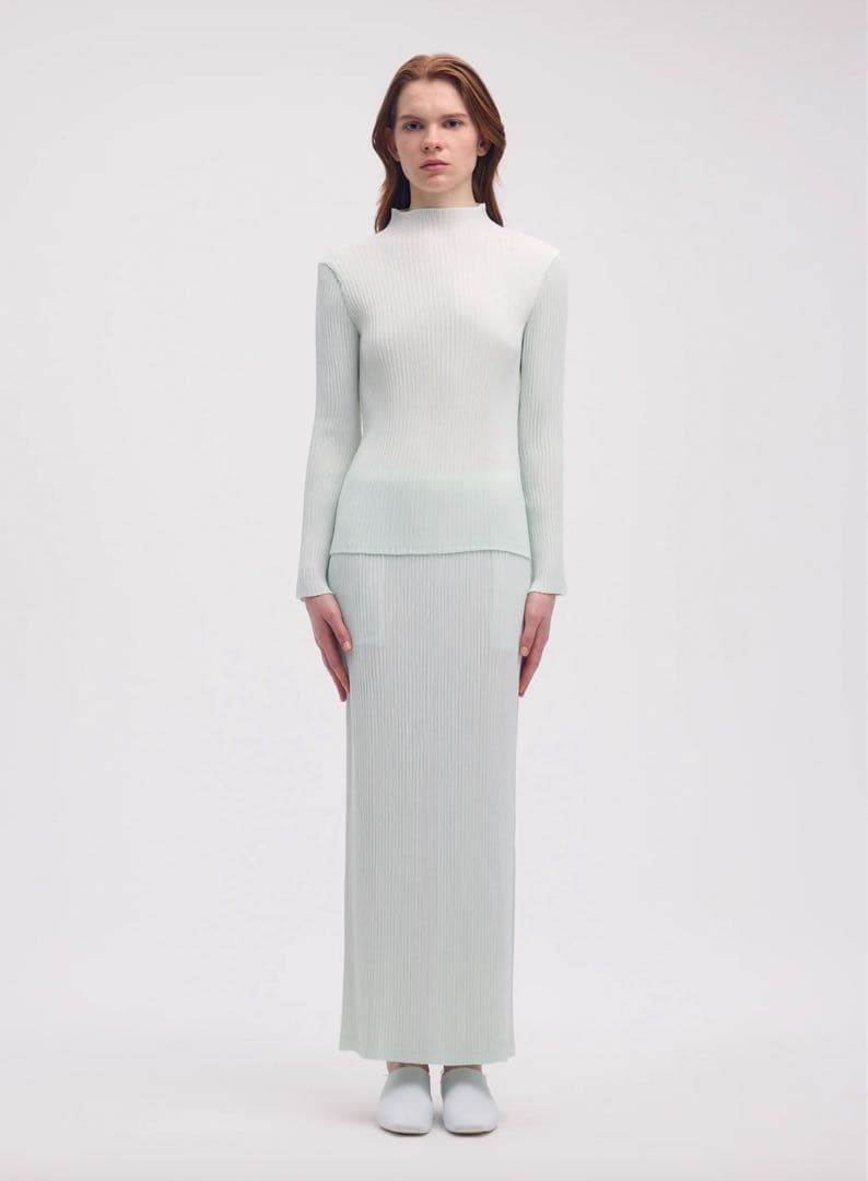 スカート 23AW ISSEY MIYAKE HATCHING PLEATS Size 2