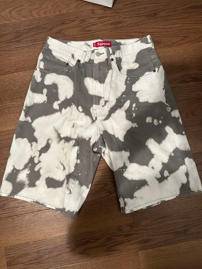パンツ Supreme Baggy Denim Short \"Bleached\"
