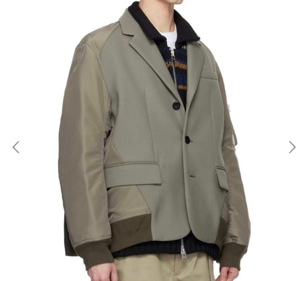 L*s様 sacai 25SS Suiting Bonding Mix Jack