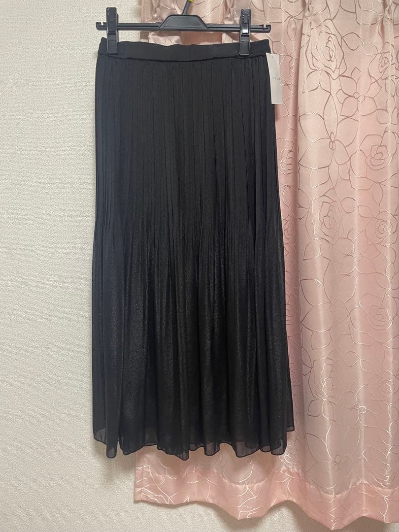 新品タグ付き anysis エニィシス シフォンスカート 黒 M
