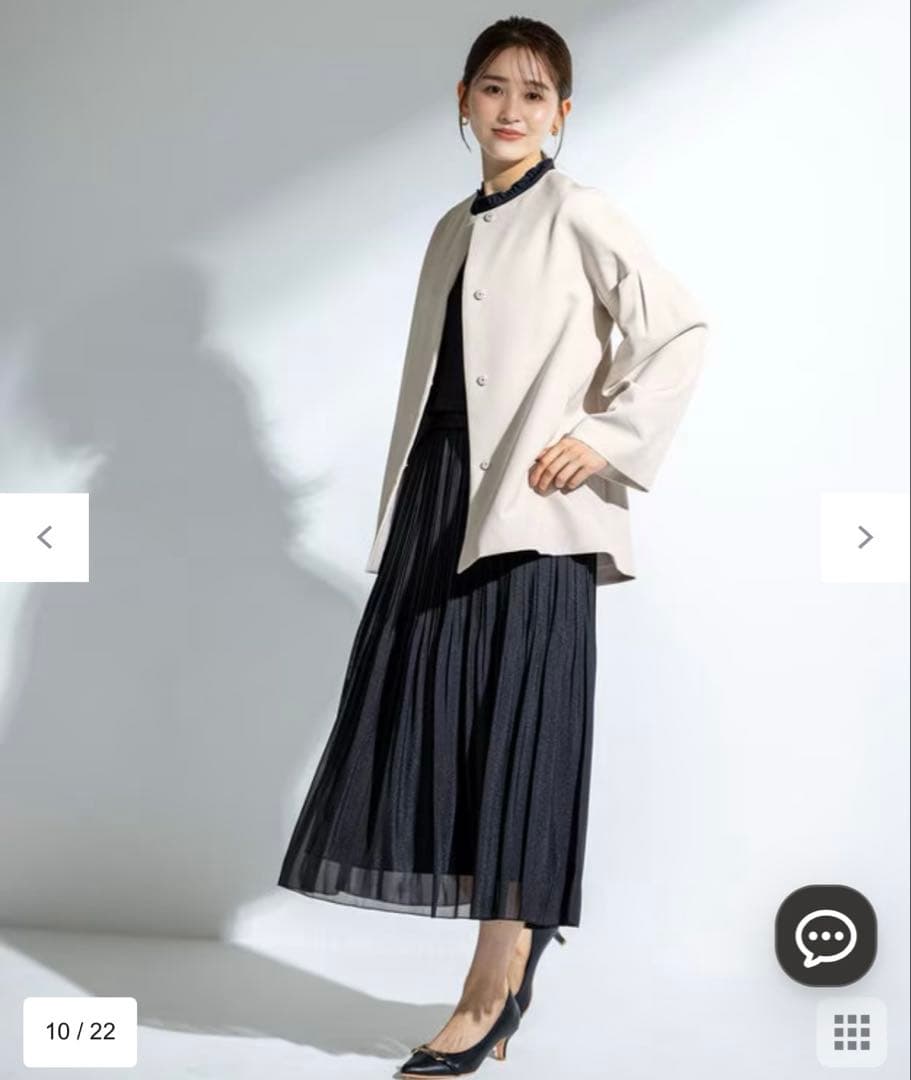 新品タグ付き anysis エニィシス シフォンスカート 黒 M