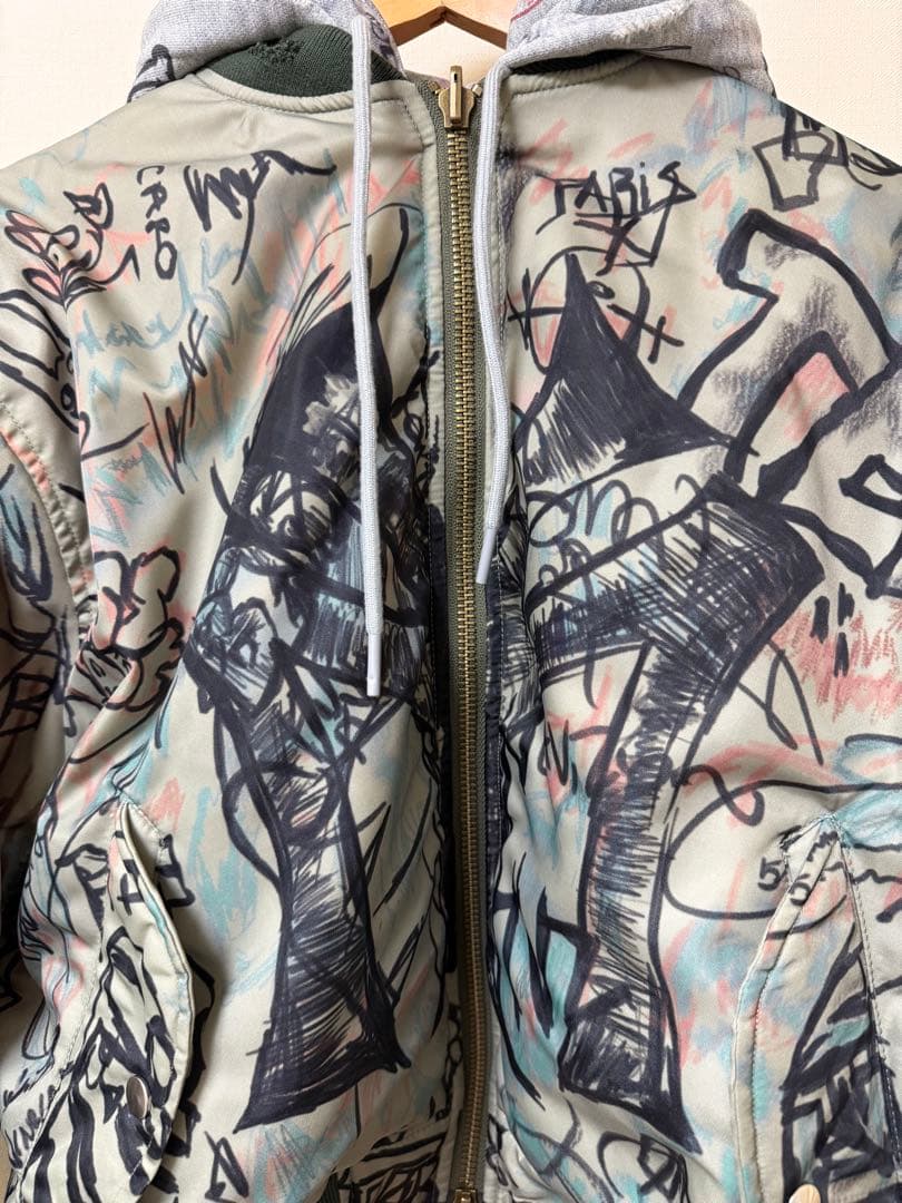ジャケット・アウター mowalola graffiti bomber jacket 25aw