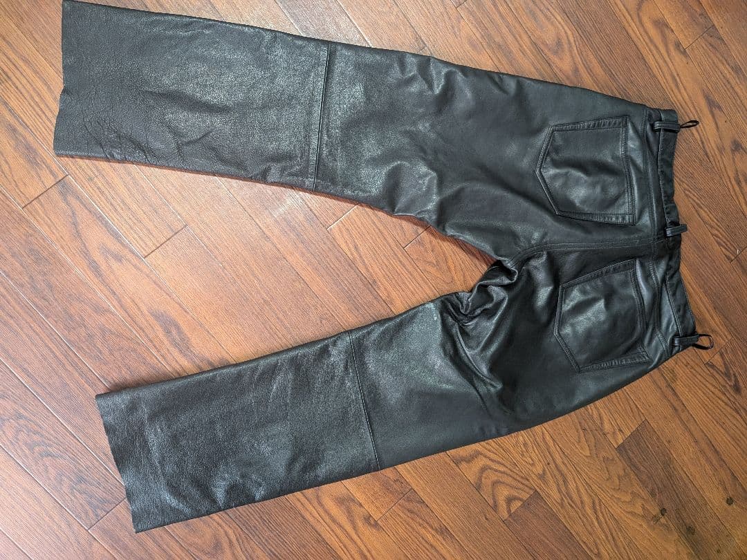 GAP レザーパンツ W34 L34 黒