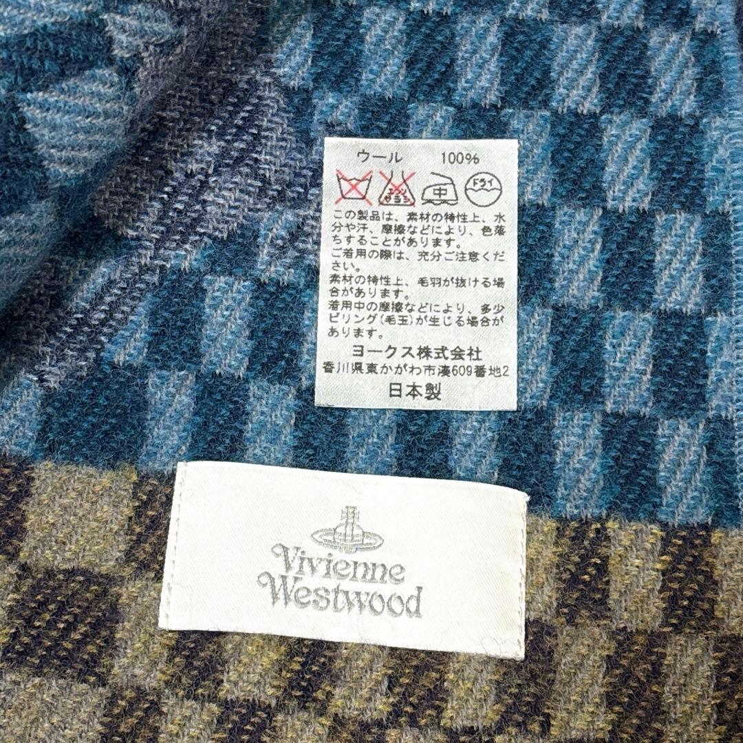 Vivienne westwood ヴィヴィアン ウール マフラー チェック柄