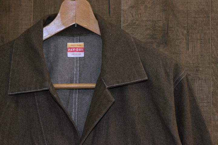 PAYDAY ペイデイ 40s デニム オールインワン 40 茶 つなぎ 作業着