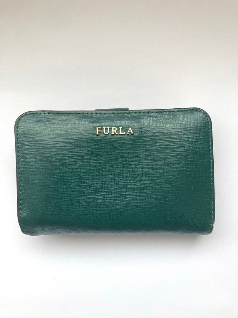 FURLA グリーン 二つ折り財布