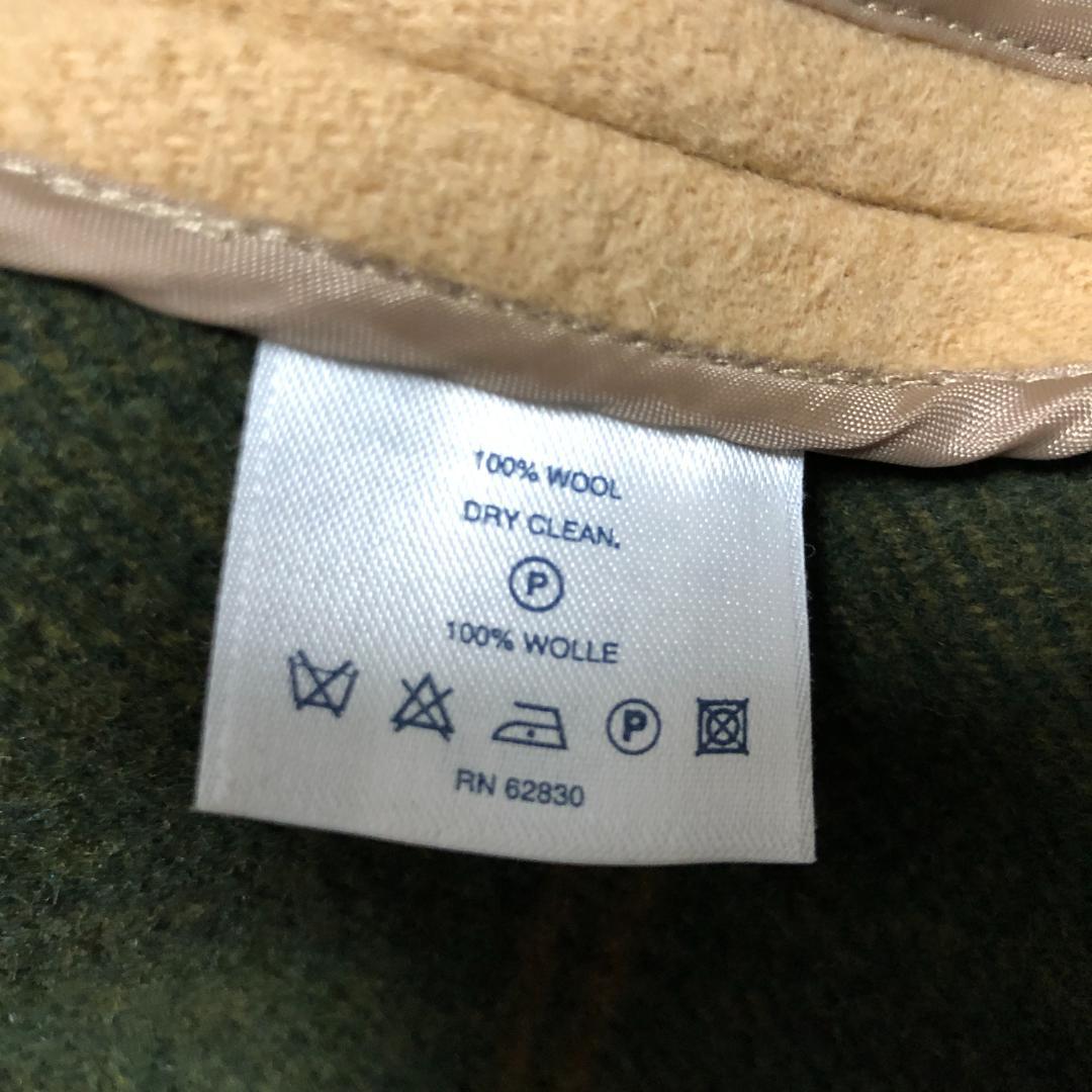 【美品】LANDS' END ダッフルコート ウール100% L キャメル