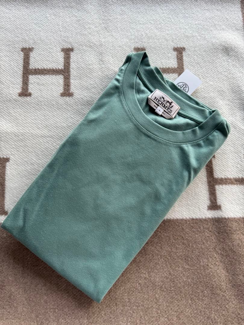 エルメス　Tシャツ　シュヴァル　レザーディテール　新品未使用