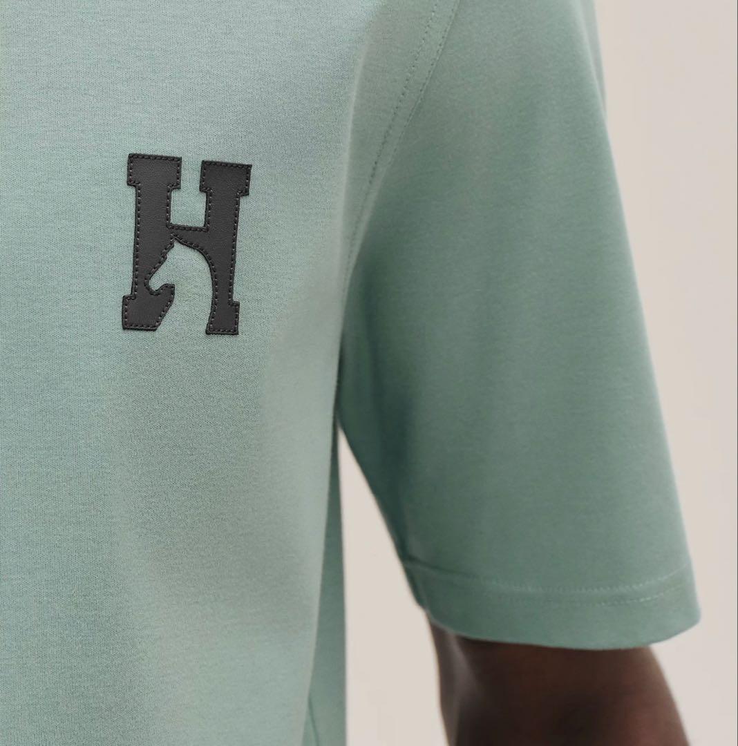 エルメス　Tシャツ　シュヴァル　レザーディテール　新品未使用
