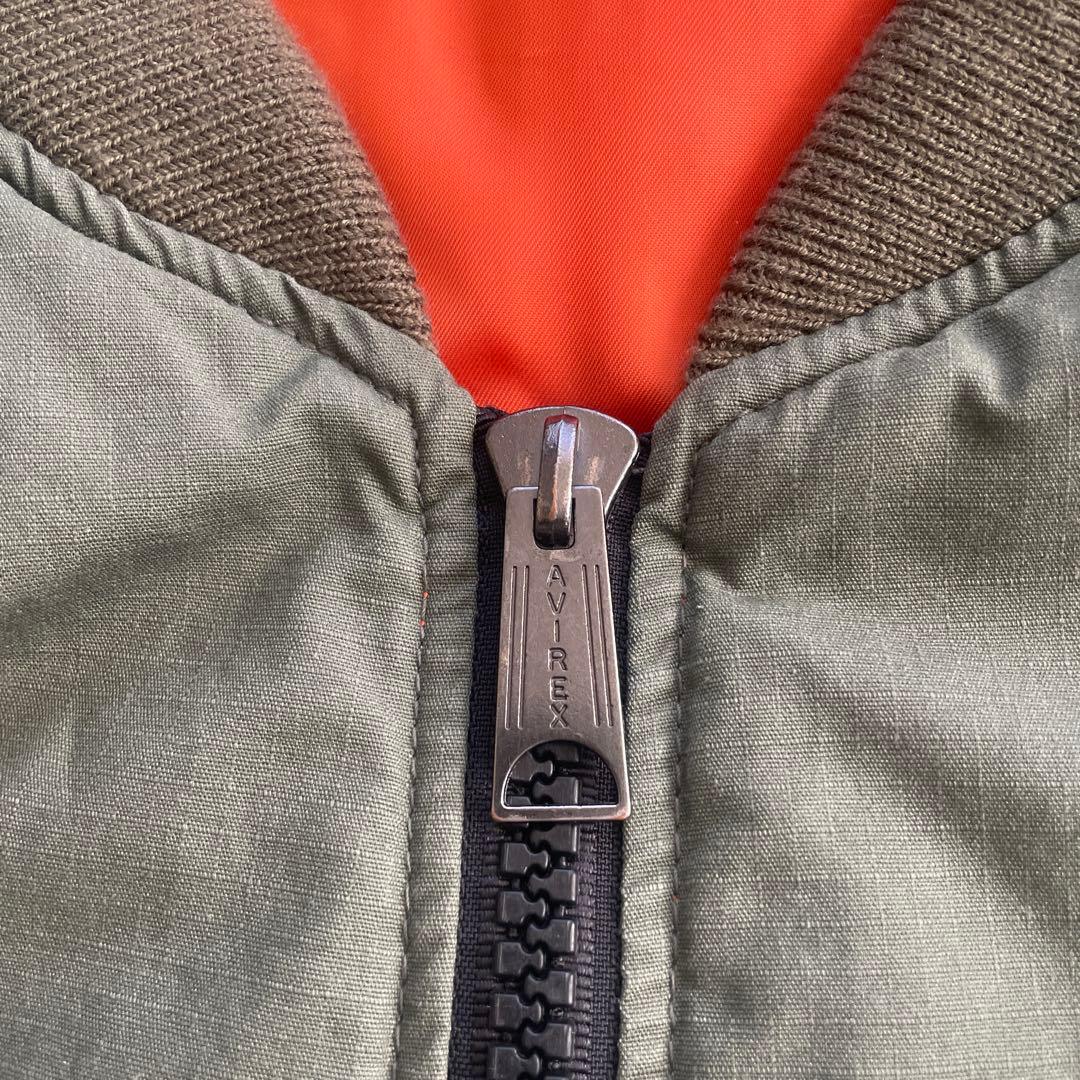美品　アヴィレックス　ma-1 35周年　XL グリーン