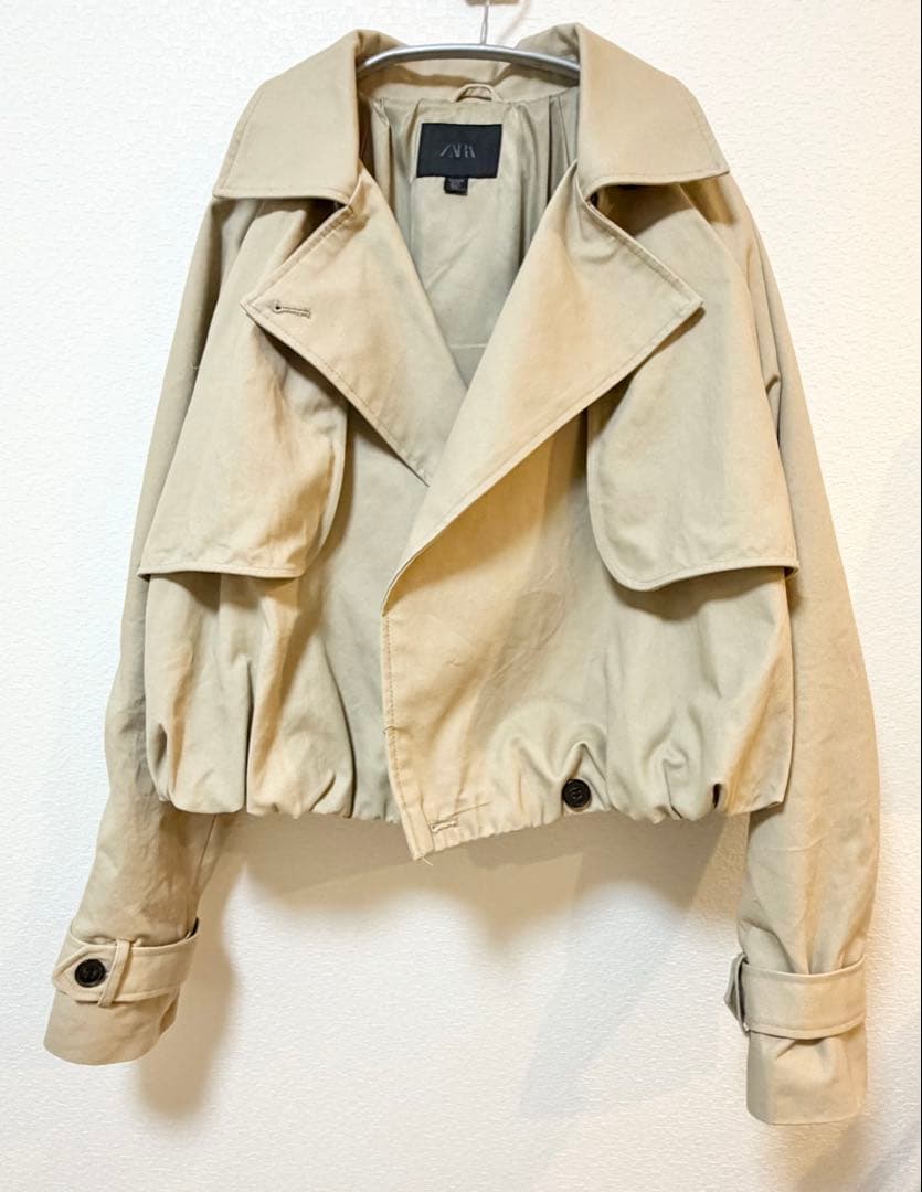 ZARA ザラ　ショートバルーントレンチコート