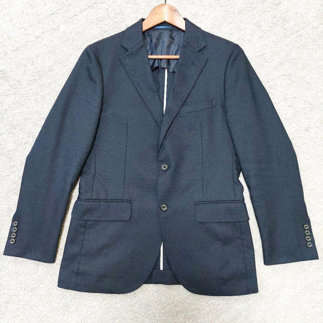 マッキントッシュフィロソフィー トロッタージャケット38R ネイビー 伸縮速乾