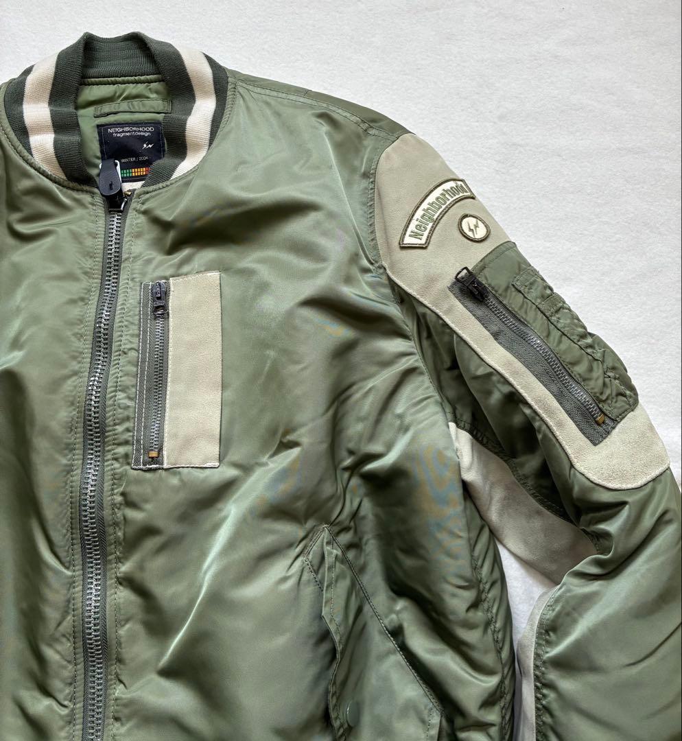 希少ネイバーフッド フラグメント 2004AW MA1フライトジャケット