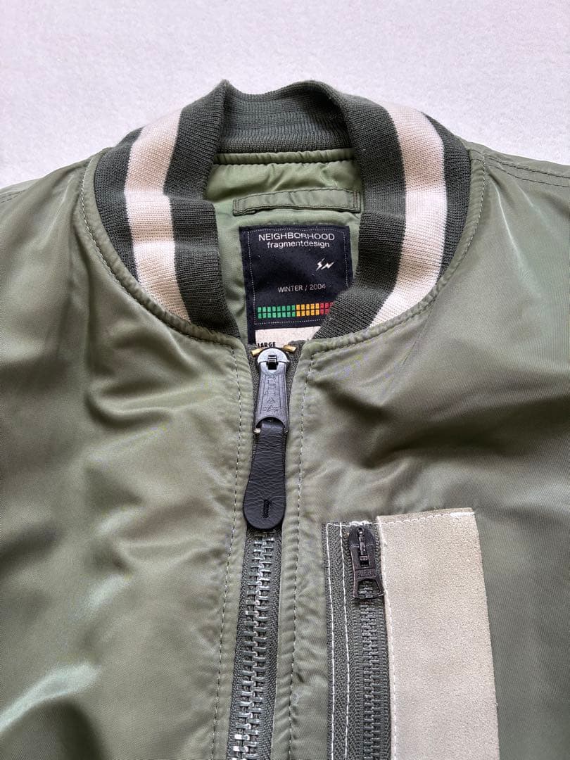 希少ネイバーフッド フラグメント 2004AW MA1フライトジャケット