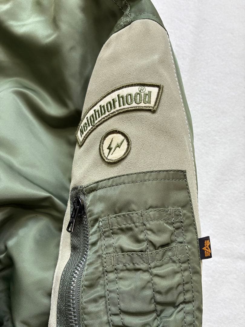 希少ネイバーフッド フラグメント 2004AW MA1フライトジャケット