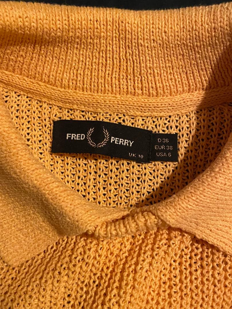 fred perry Paper Knitted Shirt ポロシャツ