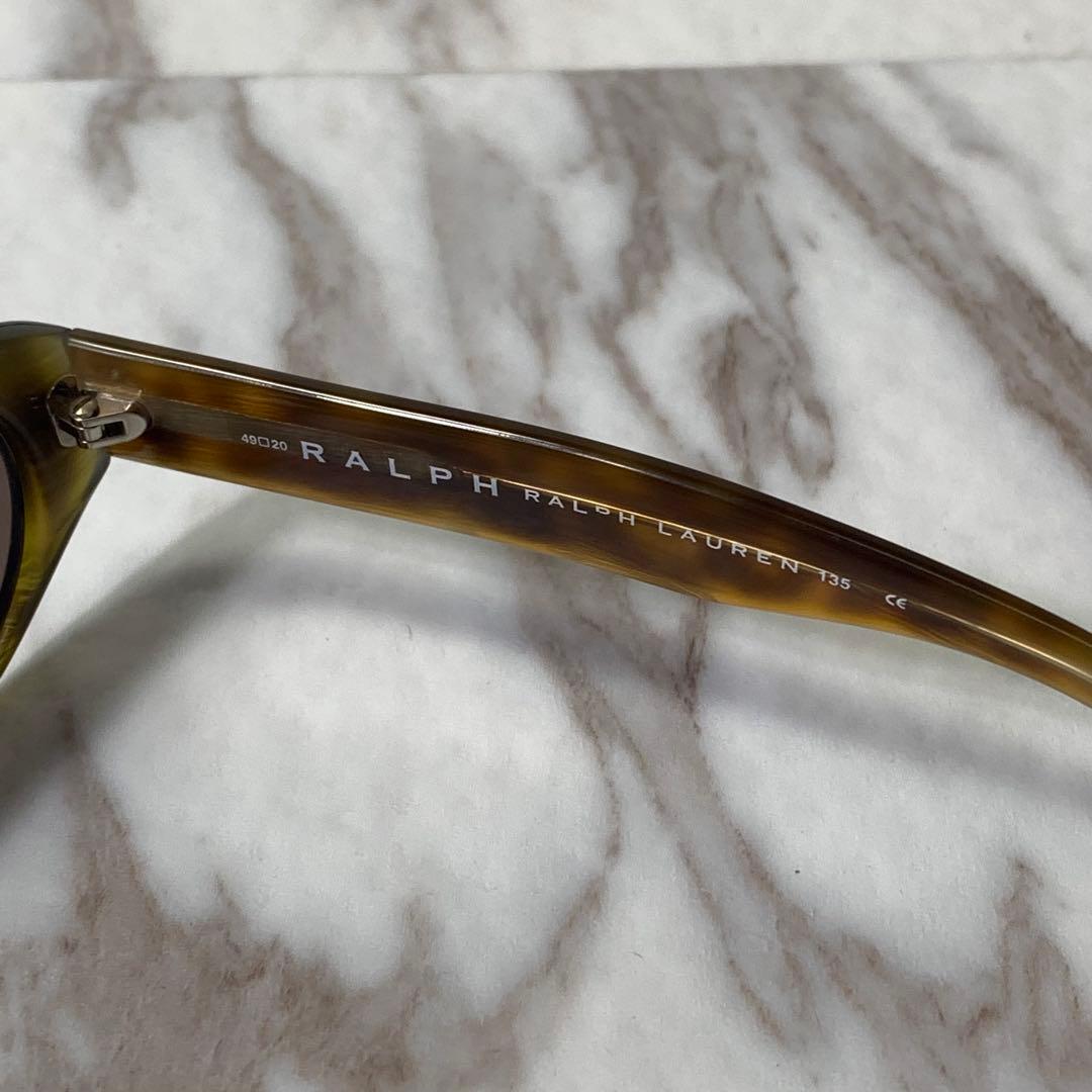 ラルフローレン サングラス オーバル クリアベッコウ ロゴ入り vintage