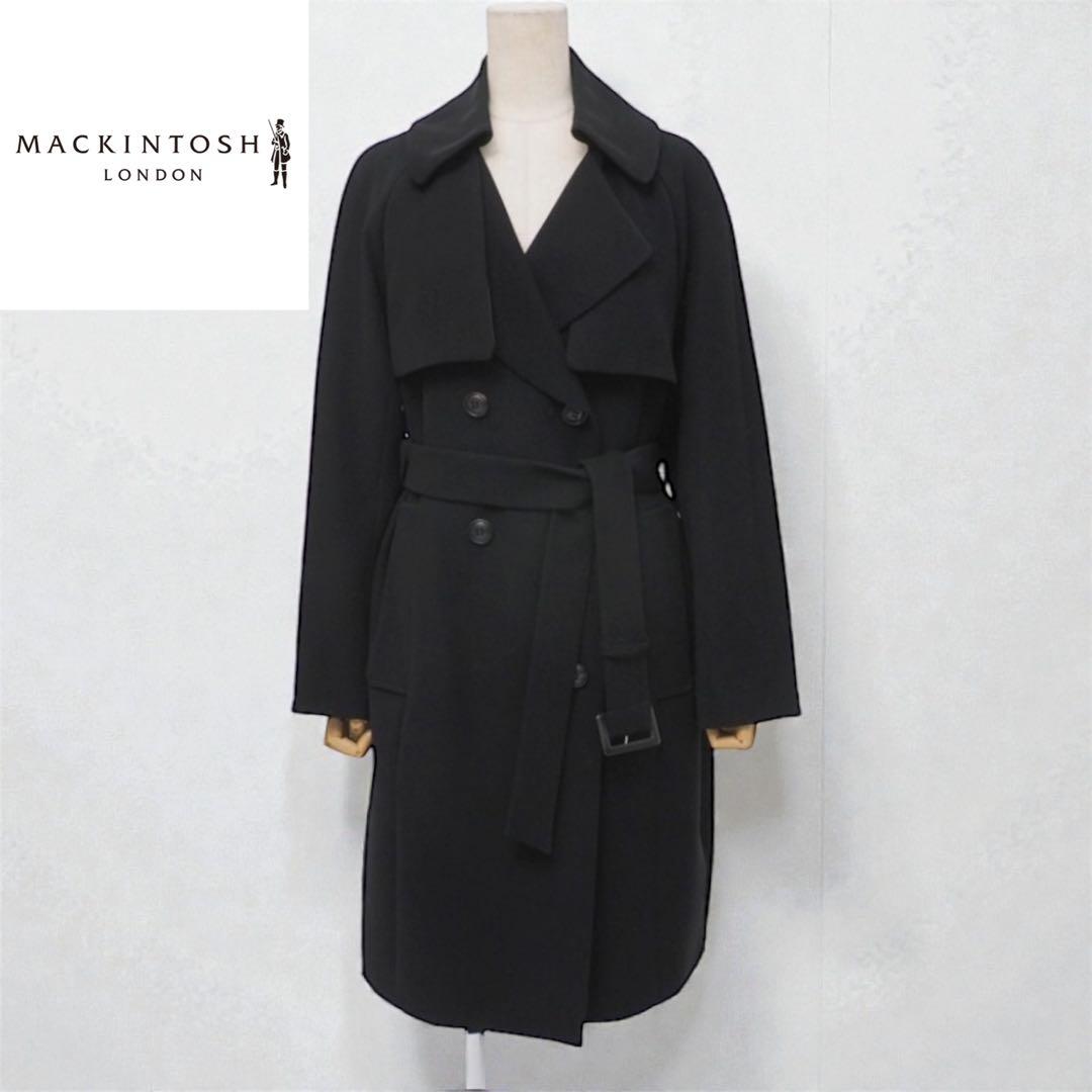 『美品』MACKINTOSH LONDON ロングコート トレンチコート　40黒