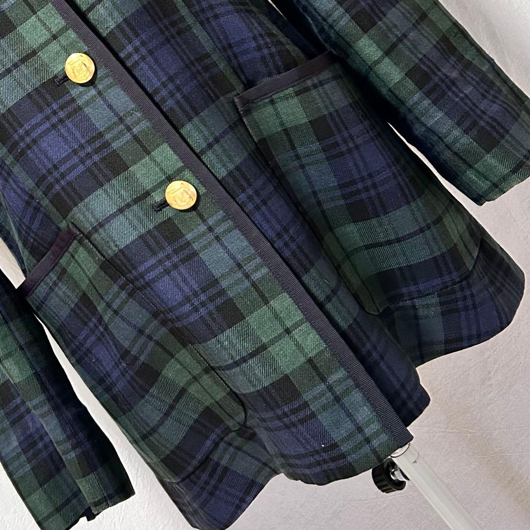 美品 バーバリー テーラードジャケット チェック柄 ジャケット 上着 春服 麻