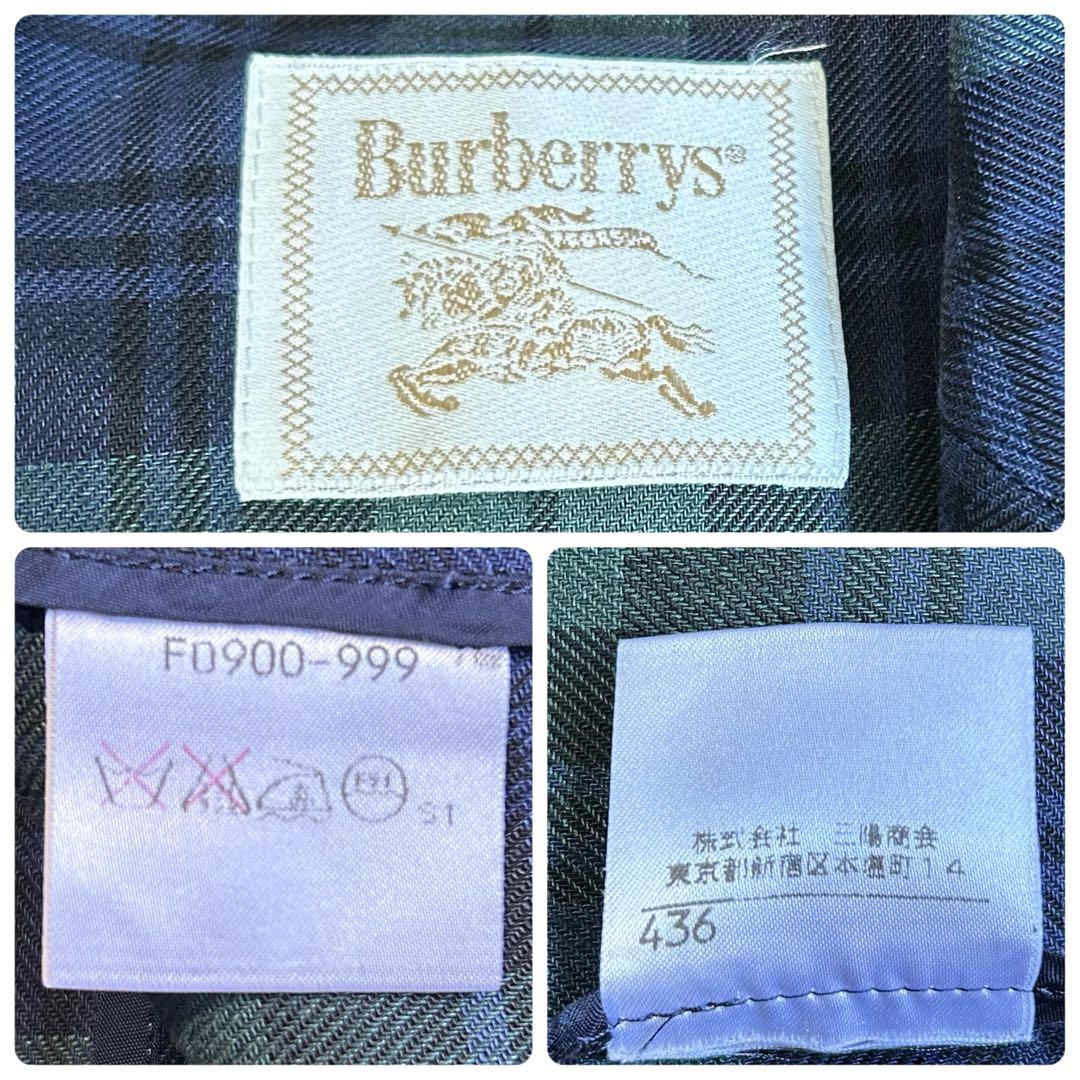 美品 バーバリー テーラードジャケット チェック柄 ジャケット 上着 春服 麻
