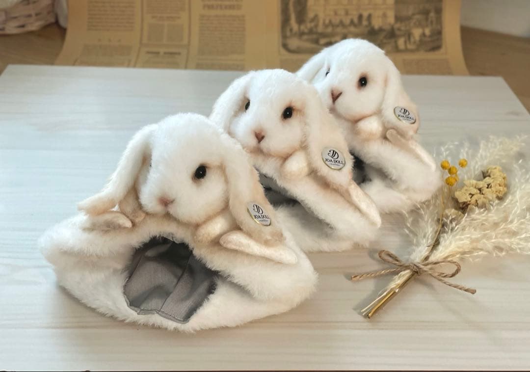 うさぎのふわふわ帽子 ブライスアウトフィット ハンドメイド