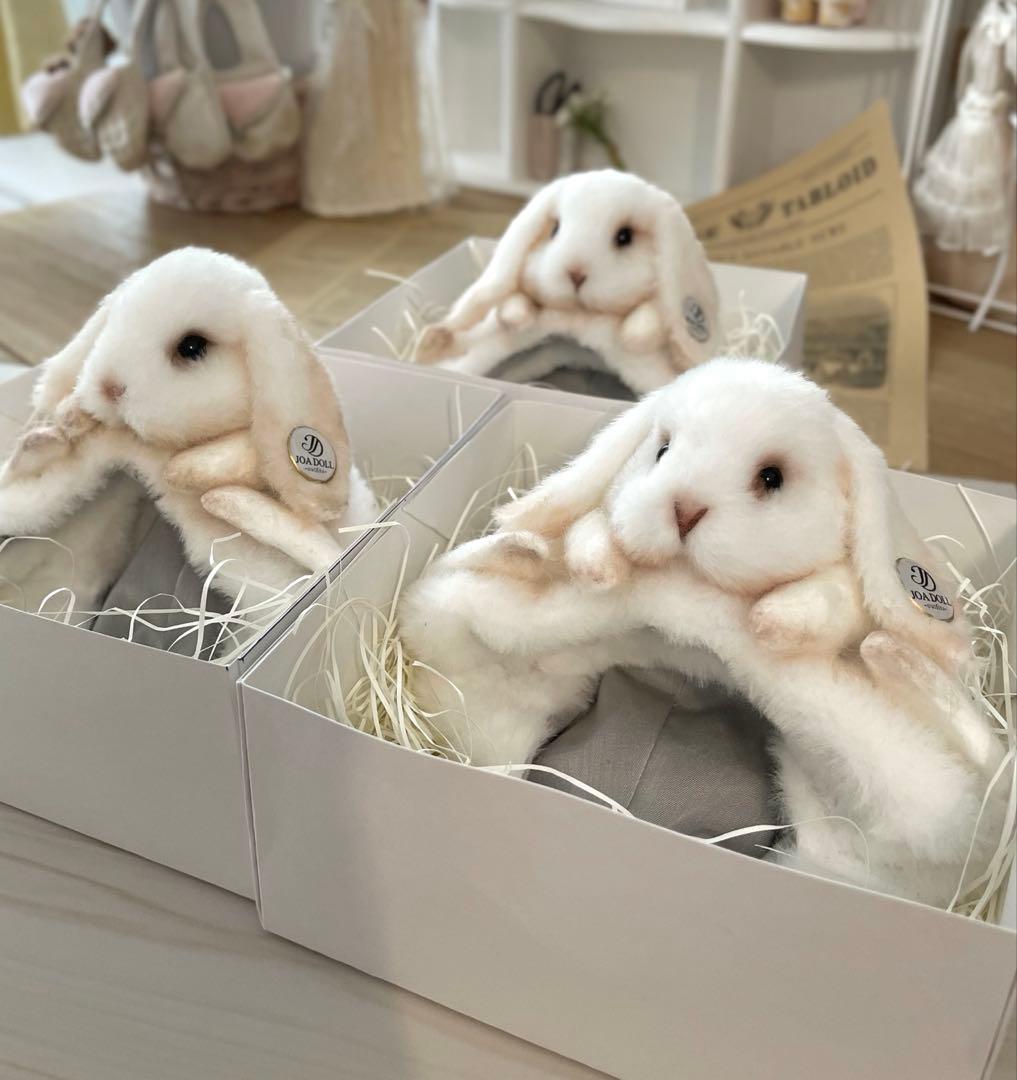 うさぎのふわふわ帽子 ブライスアウトフィット ハンドメイド