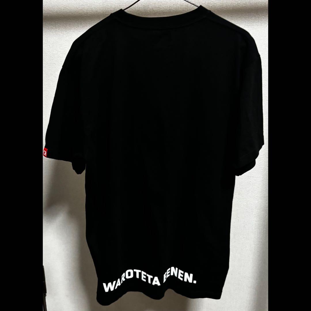 「最終お値下げ」 CR わいわい　デコデコ俺デコ顔デカTシャツ　ブラック　1点