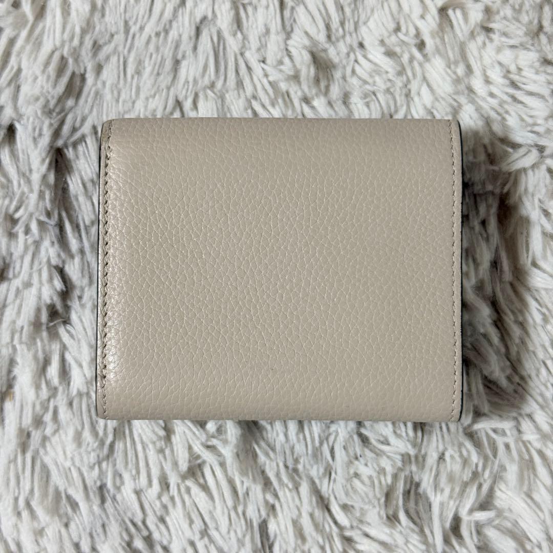 極美品✨LOEWE ロエベ アナグラム トライフォールド レザー　三つ折り財布