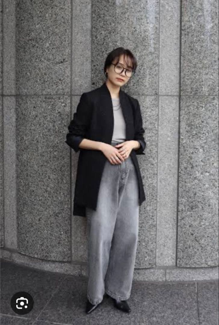 【美品】highwaist vintagelike straight denim