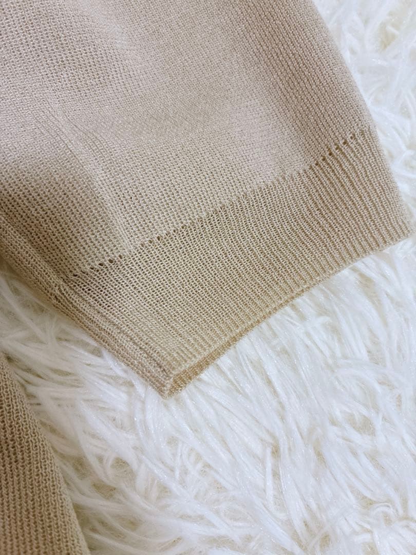 【SAWSNNR】✨BEARDSLEY サラッとカーディガン　ベージュ