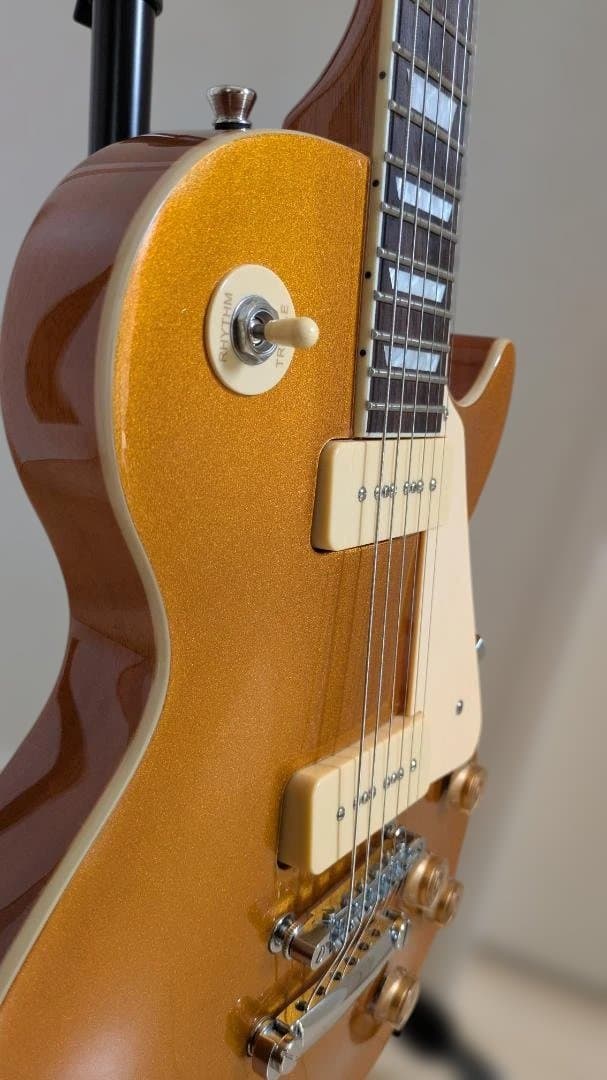 【本日17時まで】Bacchus レスポール ゴールドトップ P-90 美品