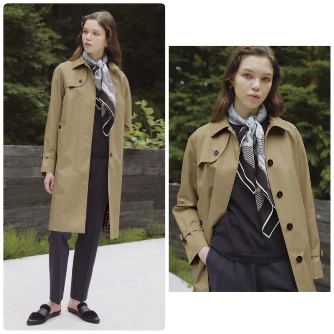 極美品✨️22AW　アクアスキュータム　ベーシック シングルトレンチコート　8