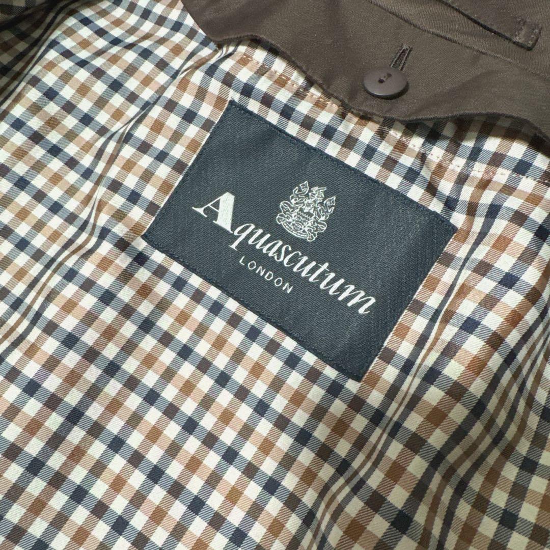 極美品✨️22AW　アクアスキュータム　ベーシック シングルトレンチコート　8