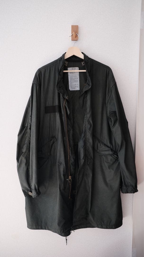 80s m65 フィッシュテールパーカ 米軍実物 sサイズ 黒染め フルセット