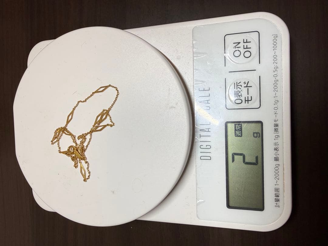 K18 ゴールド ネックレス 2g