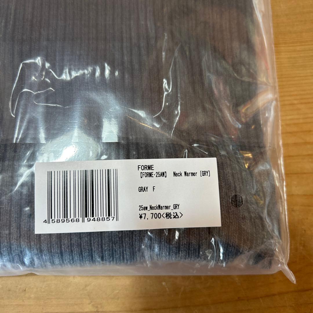 新品未使用　東原亜希FORME ネックウォーマー　グレー