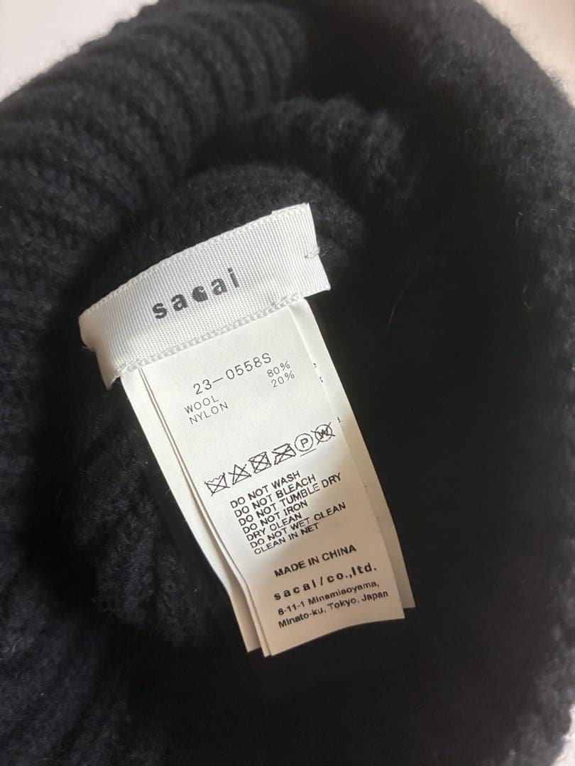 sacai × カーハート　ニットキャップ
