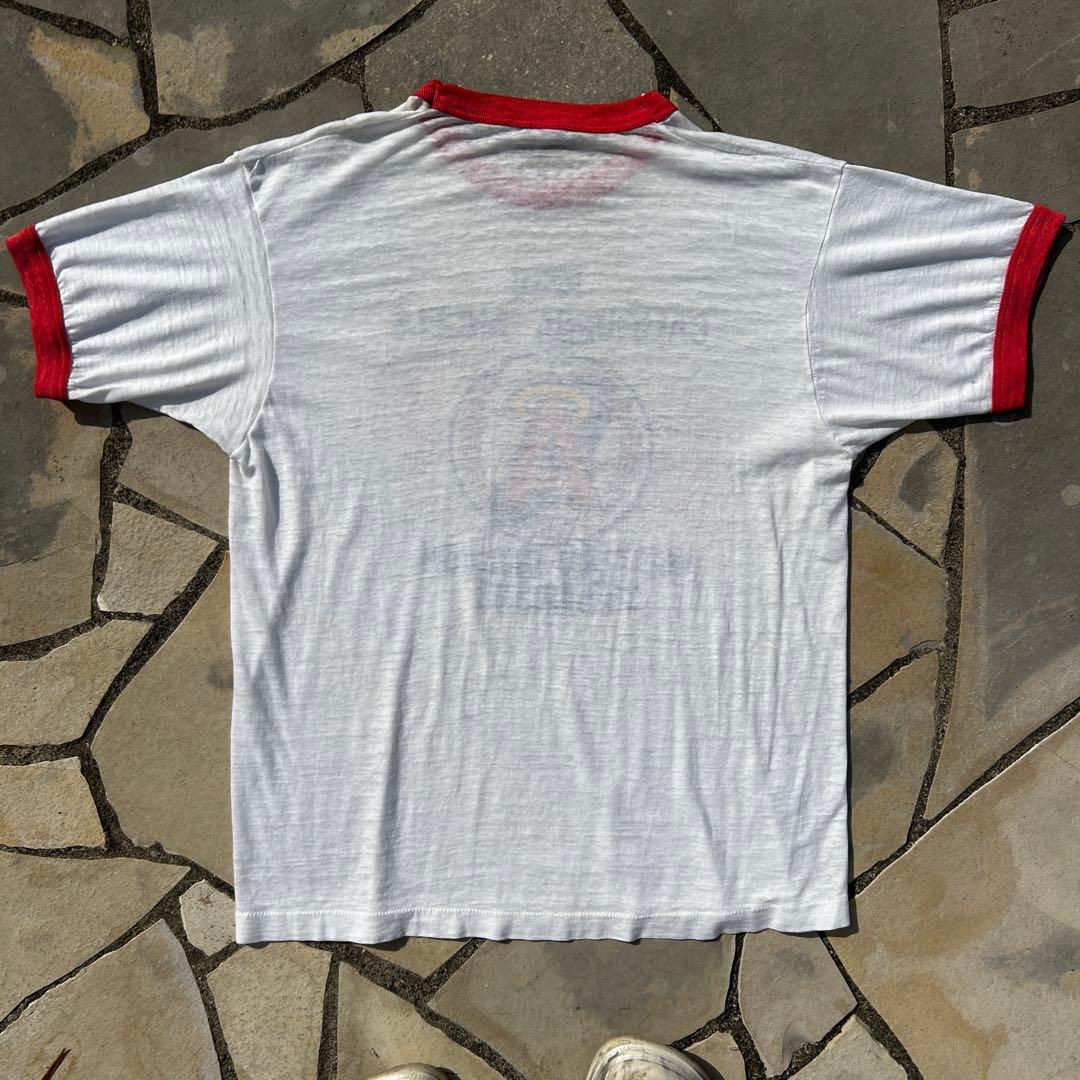 希少 80s USA製SCREEN STARS リンガ一Tシャツ エンゼルス