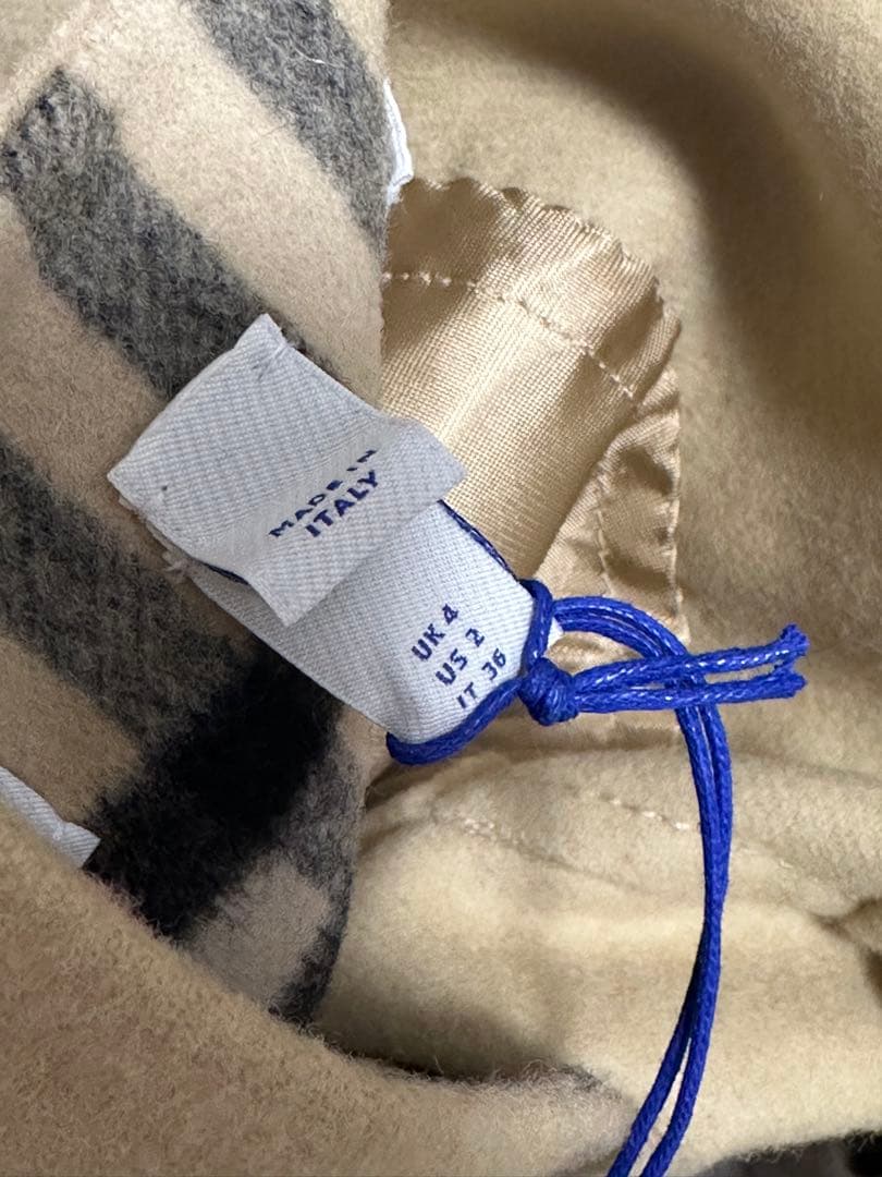 破格◇タグ付き未使用・美品◇BURBERRY リバーシブル ウール ラップコート