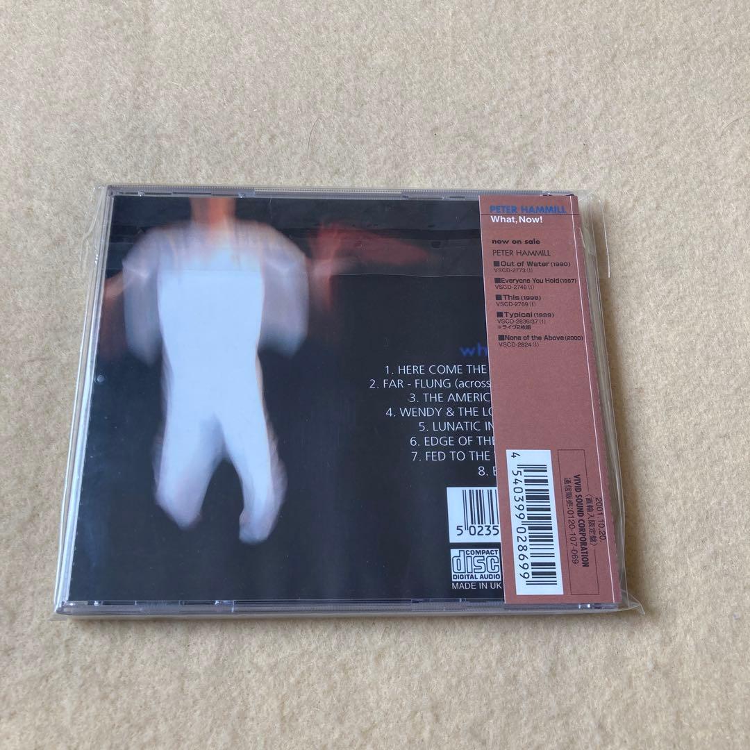 ピーター・ハミル　ホワット,ナウ!  直輸入限定盤　帯付