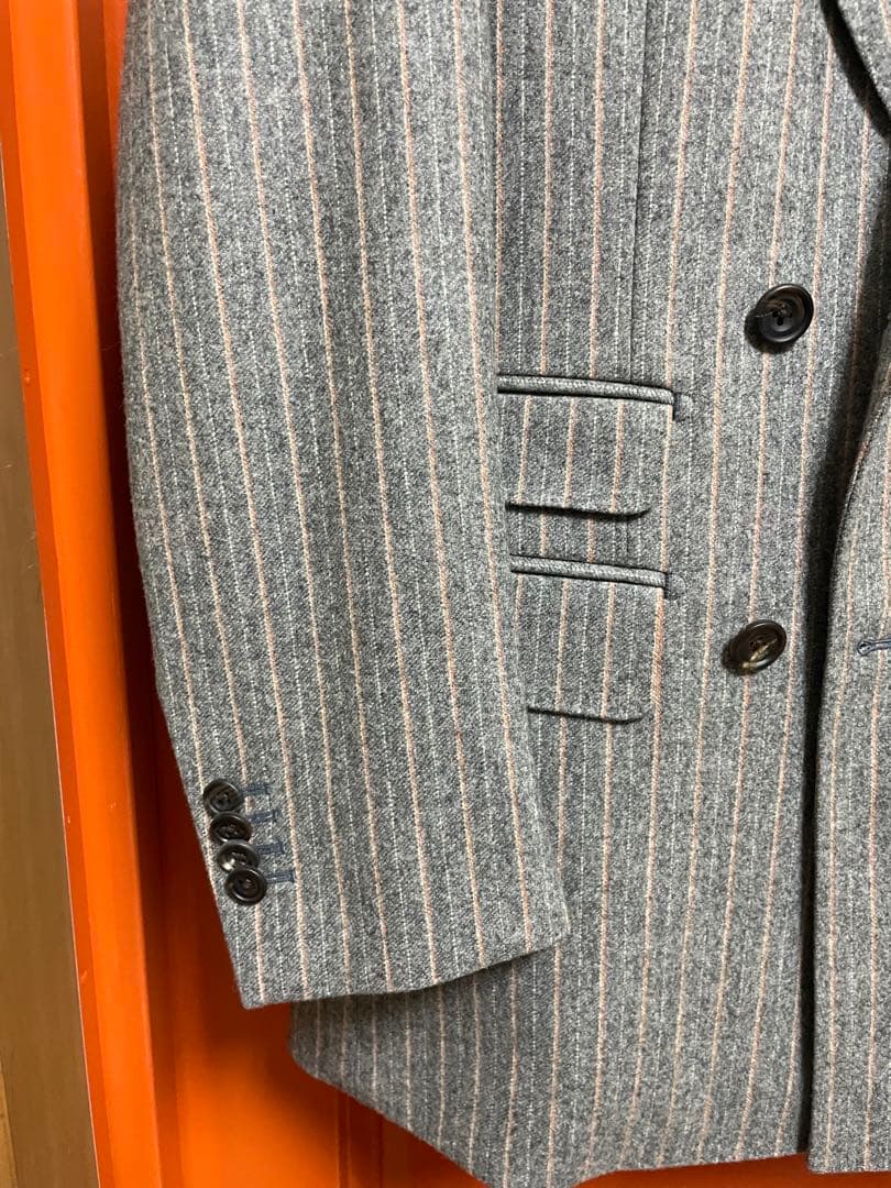 CANONICO カノニコ フランネル 美品 ダブルスーツ オーダースーツ