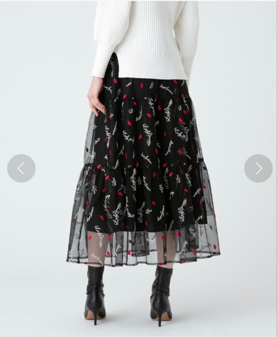 完売　新品【LOULOU WILLOUGHBY】LIPチュールティアードスカート
